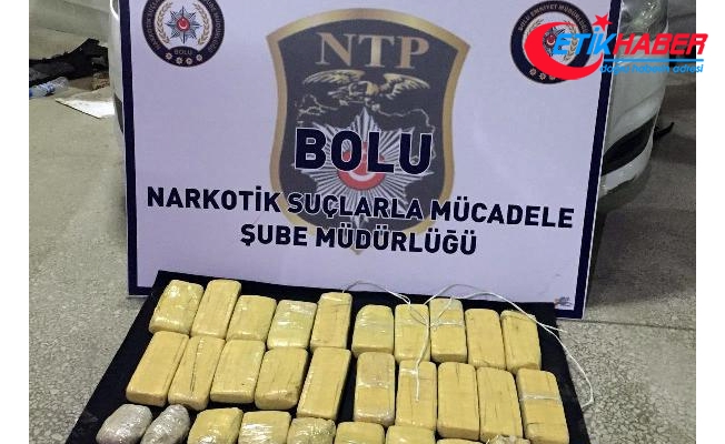Bolu'da 17 kilo 400 gram eroin ele geçirildi