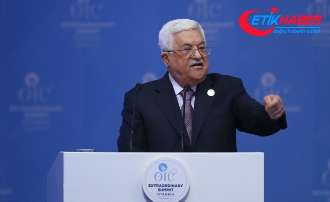 Filistin Devlet Başkanı Abbas: Uluslararası ülkelerin, İsrail devletini tanımalarını geri çekmeleri çağrısında bulunuyorum