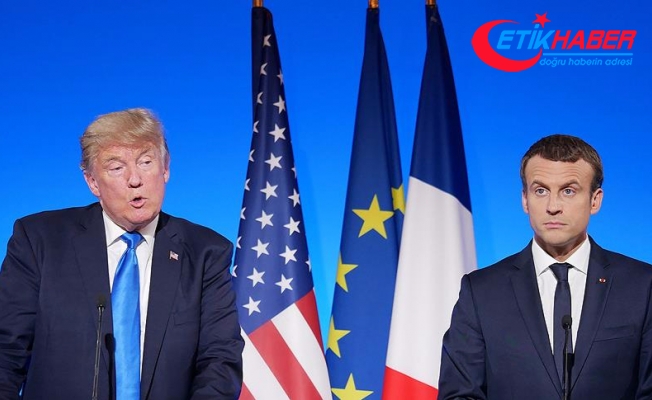 Macron ve Trump Kudüs'ü görüştü