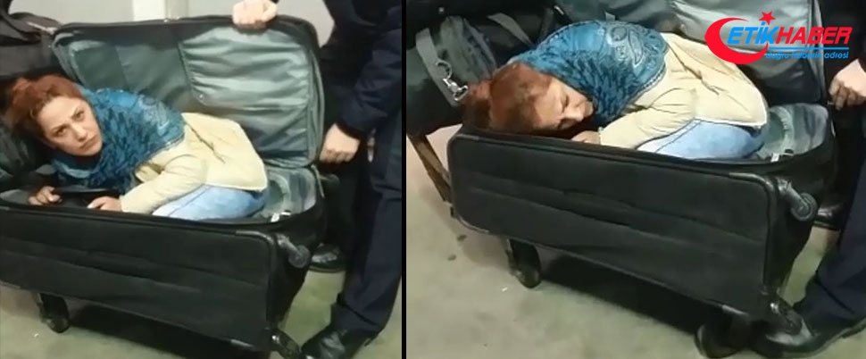 Valiz içinde Türkiye'ye girerken yakalandı