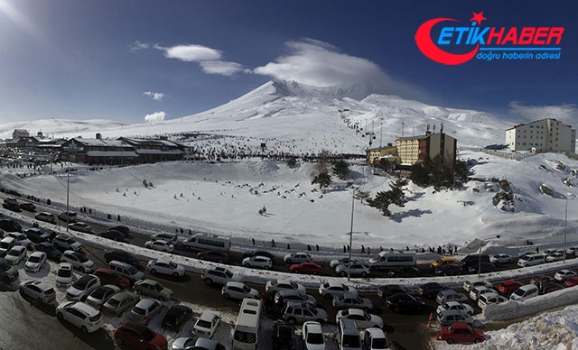 Erciyes'e hafta sonu 125 bin ziyaretçi
