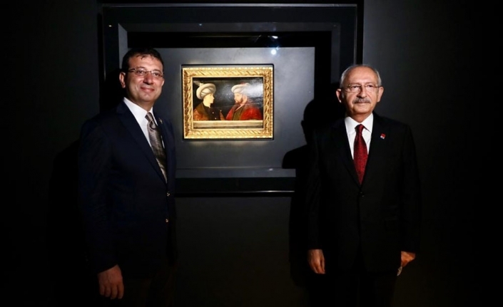 Kılıçdaroğlu, Fatih Sultan Mehmet tablosunun ön gösterimine katıldı