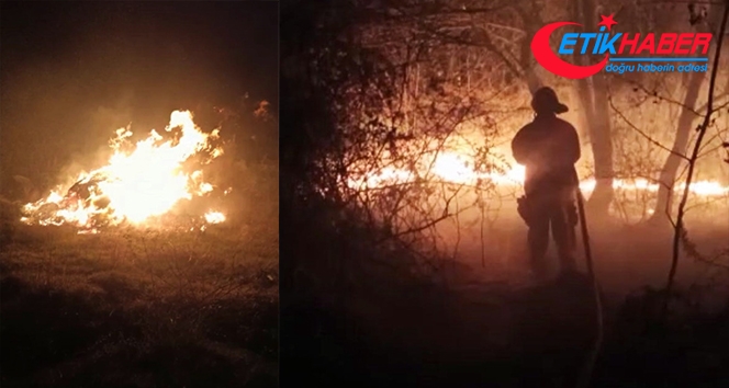 Adil Öksüz'ün çanta gömdüğü iddia edilen bölgede orman yangını