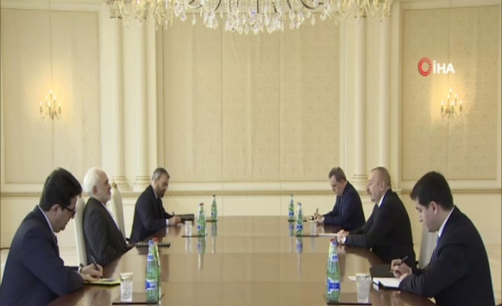 Azerbaycan Cumhurbaşkanı Aliyev, İran Dışişleri Bakanı Zarif’i kabul etti