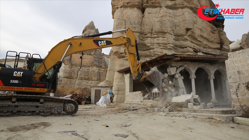 Kapadokya'da son 2 yılda 310 izinsiz yapının yıkımı gerçekleştirildi