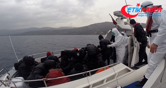 Türk karasularına bırakılarak ölüme terk edilen 26 göçmen kurtarıldı