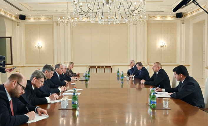 Azerbaycan Cumhurbaşkanı Aliyev, Rusya Dışişleri Bakanı Lavrov’u kabul etti