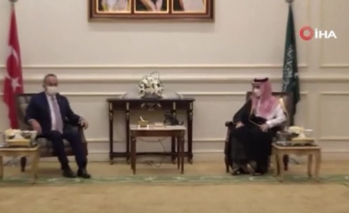 Dışişleri Bakanı Çavuşoğlu, Suudi Arabistanlı mevkidaşı el Suud ile görüştü