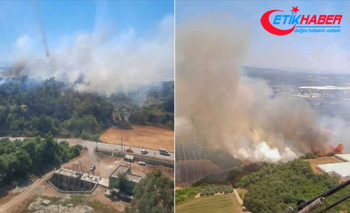 Antalya'da yakın iki noktada çıkan orman yangınlarına müdahale ediliyor
