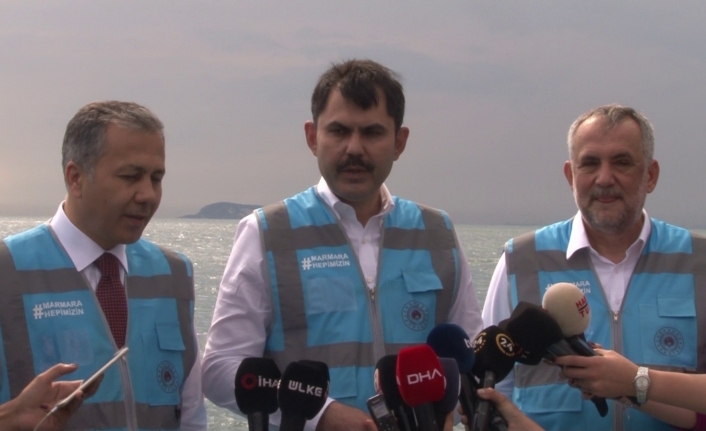 Bakan Kurum: "Marmara 10 gün öncesine göre daha temiz"