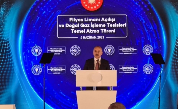 Ulaştırma ve Altyapı Bakanı Karaismailoğlu Filyos Limanı açılışında konuştu