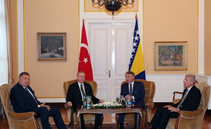 Cumhurbaşkanı Erdoğan, Bosna Hersek Devlet Başkanlığı Konseyi üyeleriyle görüştü