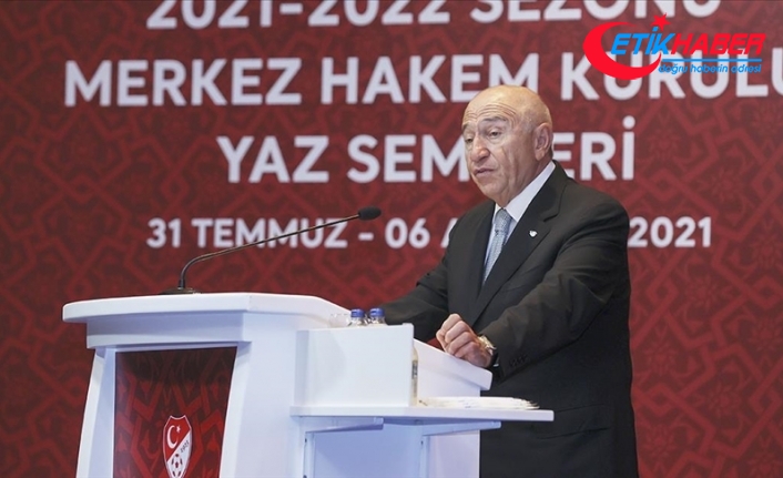 TFF Başkanı Özdemir: 2023 yılından itibaren kadın hakemlerimizin Süper Lig'de maç yönetmesini hedefliyoruz