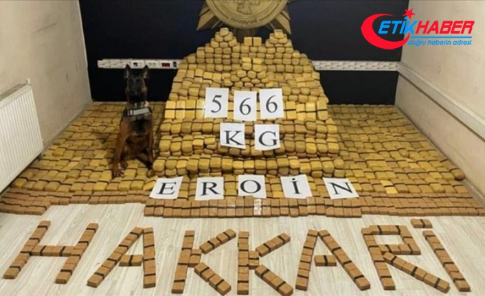Bakan Soylu Yüksekova'da 566 kilogram eroin ele geçirildiğini bildirdi