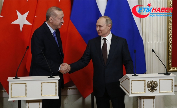 Cumhurbaşkanı Erdoğan ve Rusya Devlet Başkanı Putin bir araya geldi