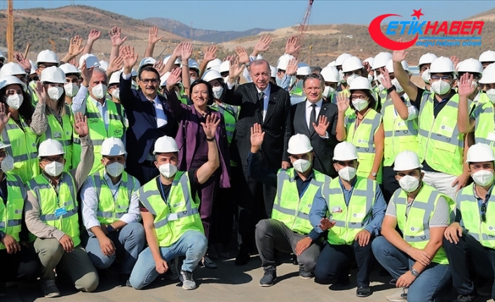 Cumhurbaşkanı Erdoğan, Akkuyu Nükleer Güç Santrali sahasında incelemede bulundu