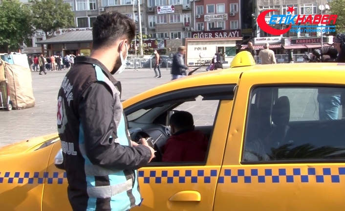 İstanbul'da taksi denetimi: 4 araç trafikten men edildi
