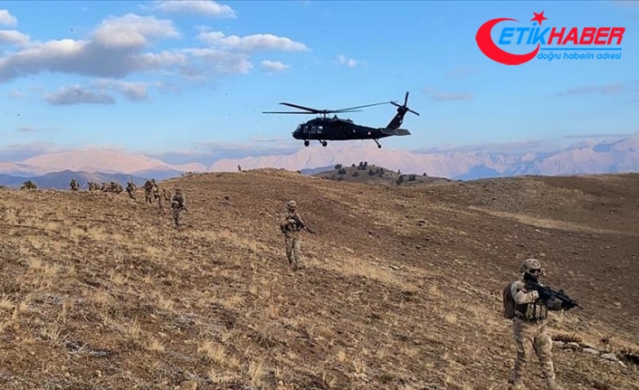 Mardin'de Eren Kış-8 Ömeryan Şehit Güvenlik Korucusu Abdullatif Emen Operasyonu sürüyor