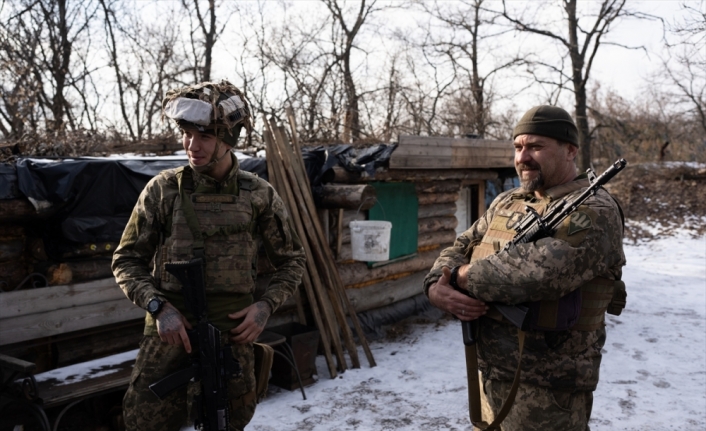 AA, Donbas'ın Stanitsia Luganska cephe hattını görüntüledi