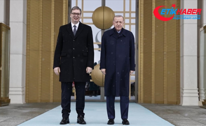 Cumhurbaşkanı Erdoğan, Sırbistan Cumhurbaşkanı Vucic'i resmi törenle karşıladı