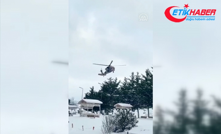 İstanbul'da kalp krizi geçiren hasta askeri helikopterle hastaneye götürüldü