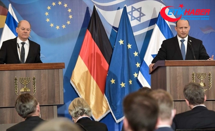 Almanya Başbakanı Scholz, İsrail Başbakanı Bennett ile bir araya geldi
