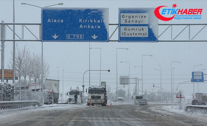 Çorum, Kastamonu, Çankırı, Amasya ve Sinop'ta kar etkili oluyor