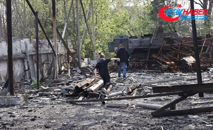 Rus saldırılarında evsiz kalan Ukrayna’nın Çernigiv kenti sakinleri yaralarını sarıyor