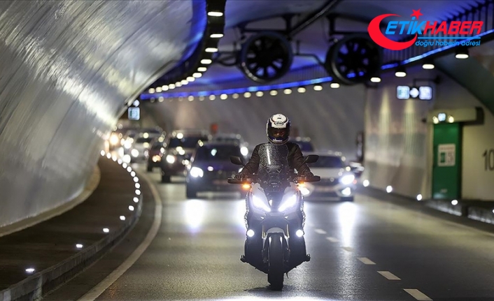 Bakan Karaismailoğlu: Avrasya Tüneli'ni 1 ayda 21 bin motosiklet sürücüsü kullandı