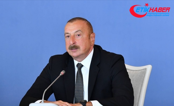Aliyev'den Cumhurbaşkanı Erdoğan'a Gaziantep'teki kaza dolayısıyla taziye mesajı