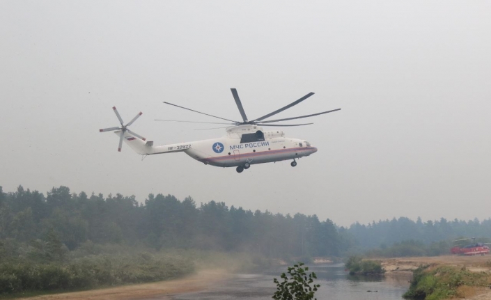 Rusya’da devam eden orman yangınında 12 bin hektarlık alan kül oldu