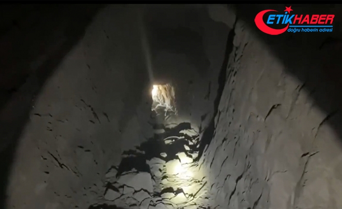 MSB, Pençe Kilit Operasyonu'nda çok sayıda mühimmatın ele geçirildiği mağaranın görüntülerini paylaştı