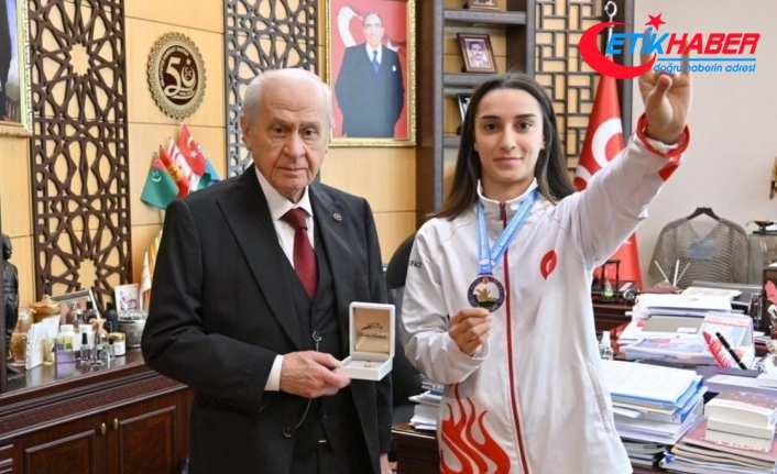 Bozkurt duruşlu şampiyondan MHP Lideri Bahçeli’ye ziyaret