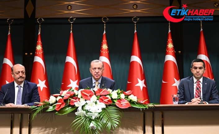 Cumhurbaşkanı Erdoğan: 2023 yılında uygulanacak net asgari ücret 8 bin 500 lira