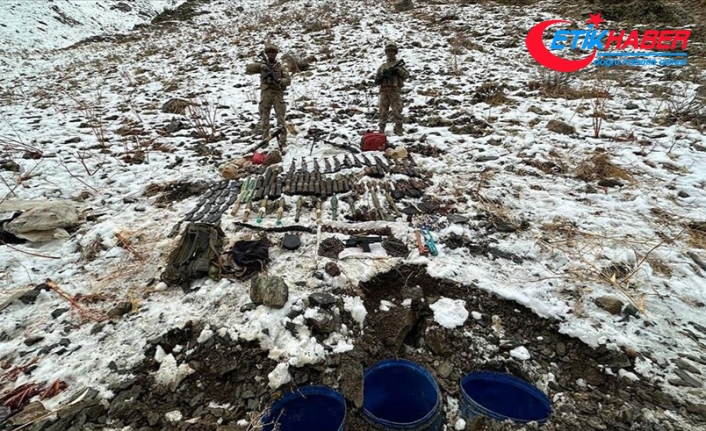 Eren Abluka Sonbahar-Kış-5 Operasyonu bölgesinde ele geçirilen mühimmat imha edildi