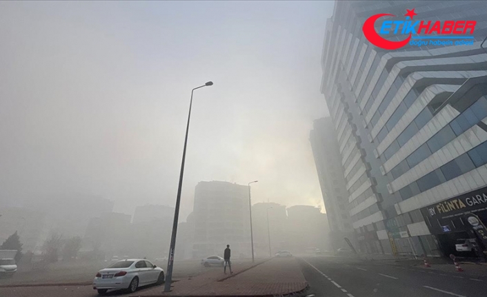 Kayseri'de sis ulaşımı olumsuz etkiledi