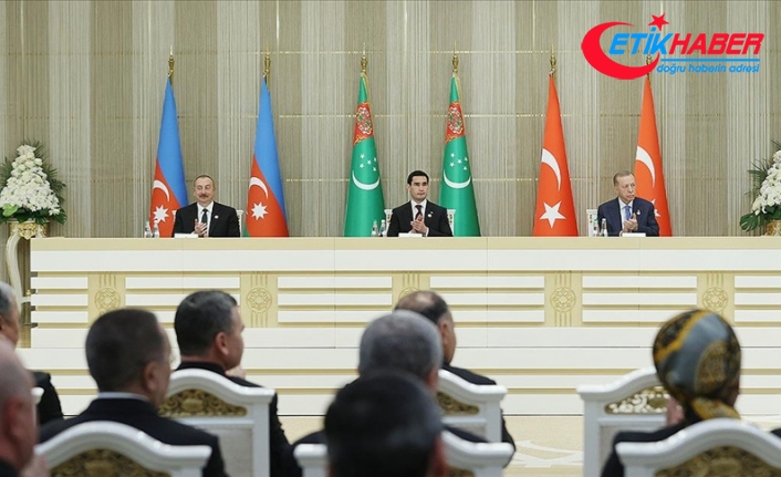 Türkiye-Azerbaycan-Türkmenistan Devlet Başkanları Zirvesi'ne ilişkin ortak bildiri