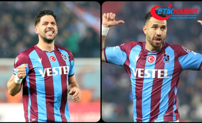 Trabzonspor'un golcüleri Bakasetas ve Trezeguet