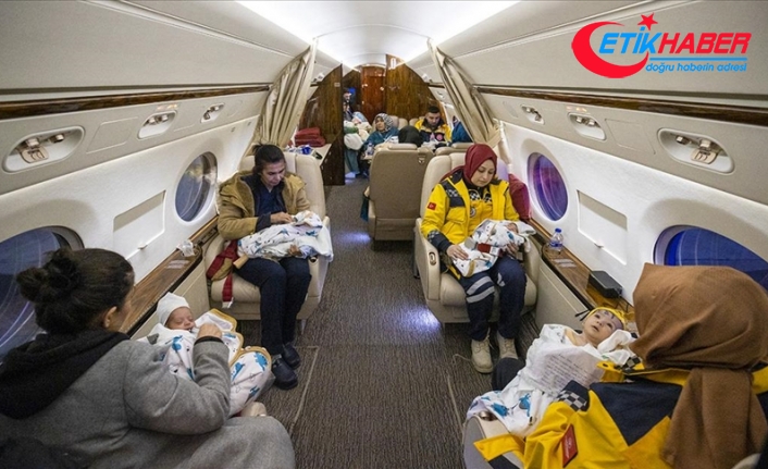 Depremzede 16 bebek Kahramanmaraş'tan Ankara'ya getirildi