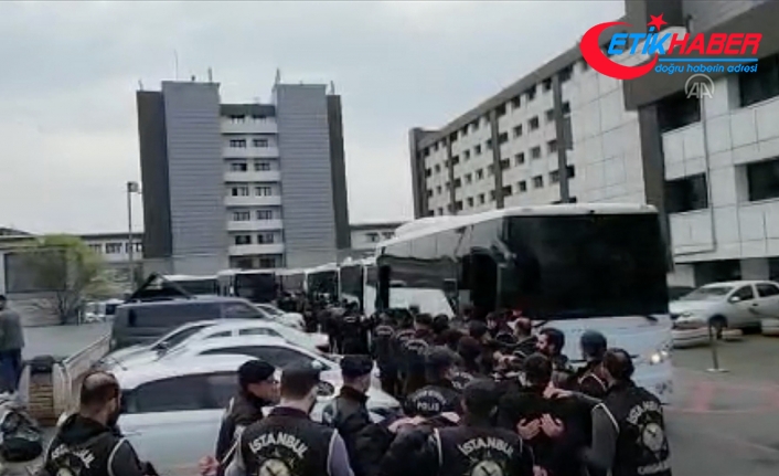 İstanbul'daki suç örgütü operasyonunda yakalanan 131 şüpheli adliyeye gönderildi