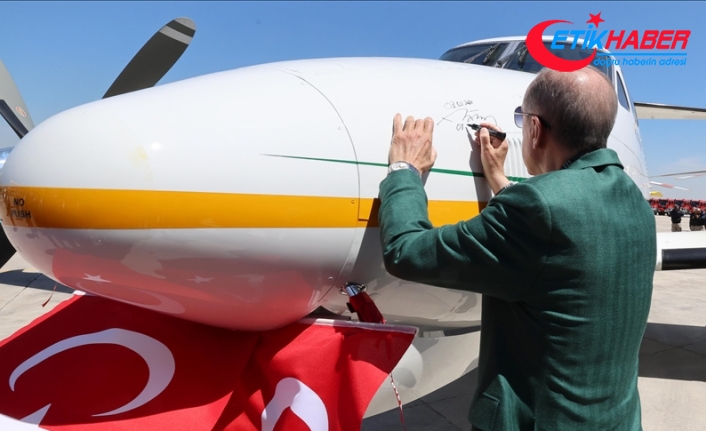 Cumhurbaşkanı Erdoğan, orman yangınlarıyla mücadele edecek uçak ile helikoptere "OTAĞ" ve “NEFES" adını verdi