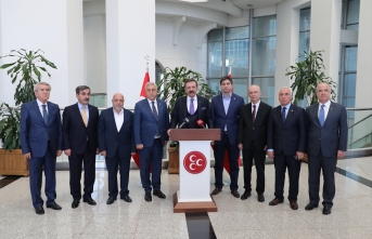 MHP Lideri Bahçeli sendika temsilcilerini kabul etti