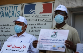 Gazzeli mühendisler, Fransa'nın İslam karşıtı tutumunu protesto etti