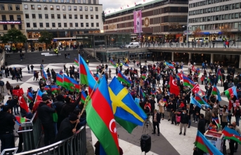 İsveç'te, Ermenistan'ın Azerbaycan topraklarına saldırılarına protesto