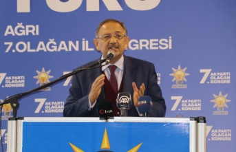 AK Parti Genel Başkan Yardımcısı Özhaseki, partisinin Ağrı kongresinde konuştu: