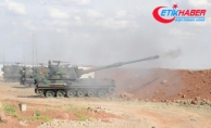 Afrin bölgesindeki terör hedefleri tank ve top atışlarıyla vuruluyor