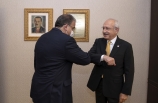 Kılıçdaroğlu, KKTC Çalışma ve Sosyal Güvenlik Bakanı Faiz Sucuoğlu'nu kabul etti